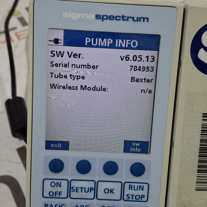 Baxter Baxter Sigma Spectrum 6.05.13 without Battery Infusion Pump Infusion Pump reLink Medical