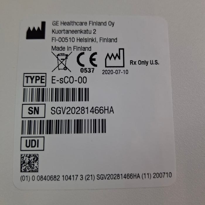 GE Healthcare E-sCO-00 Respiratory Module