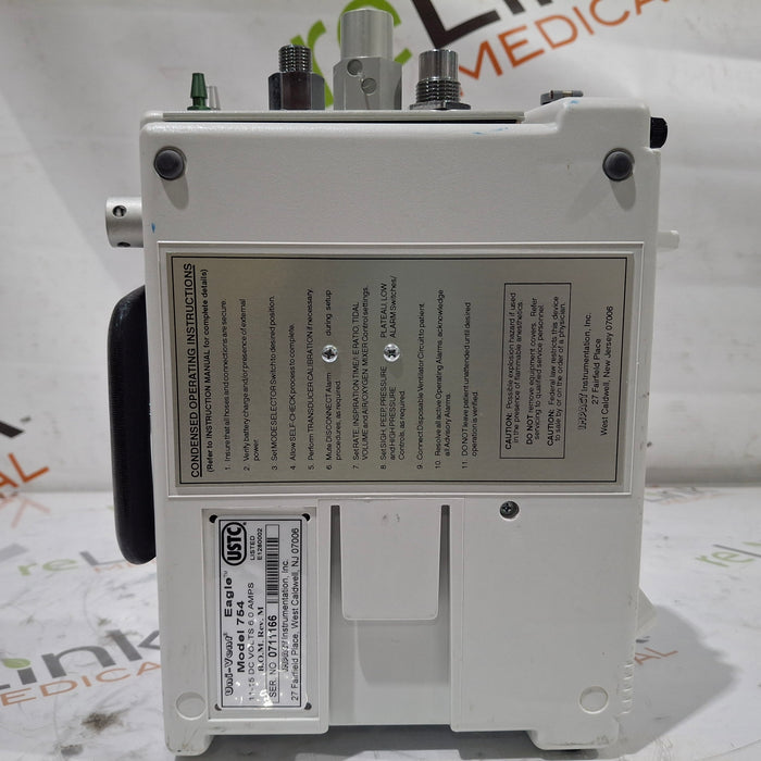 Impact Instrumentation Inc. Impact Instrumentation Inc. Uni-Vent 754 Portable Ventilator Respiratory reLink Medical