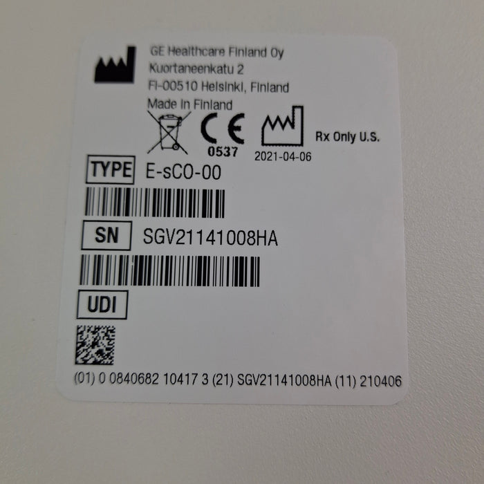 GE Healthcare GE Healthcare E-sCO-00 Respiratory Module Patient Monitors reLink Medical