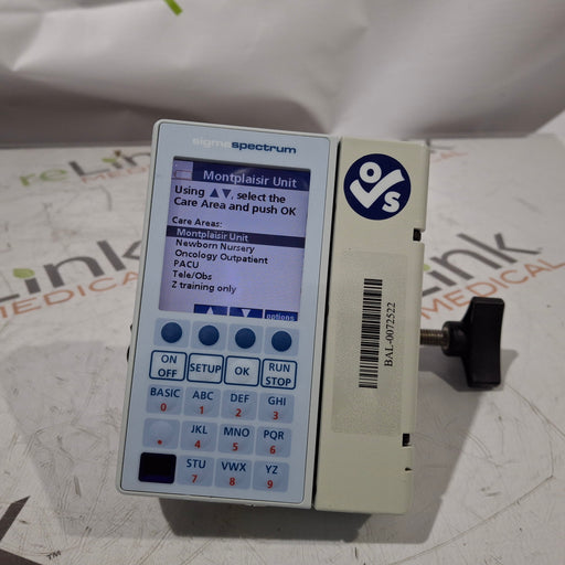 Baxter Baxter Sigma Spectrum 6.05.13 without Battery Infusion Pump Infusion Pump reLink Medical