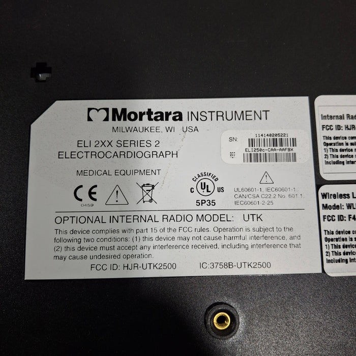 Mortara Mortara Eli 250c ECG Cardiology reLink Medical