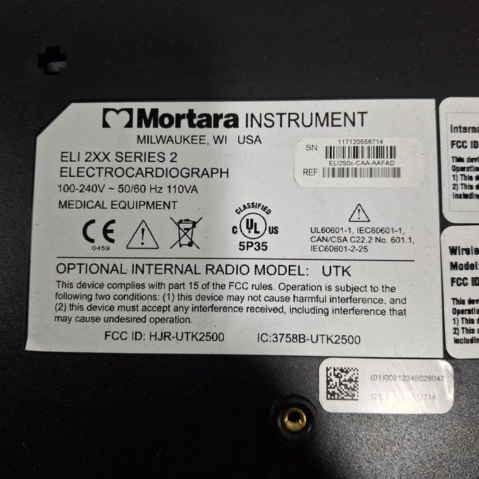 Mortara Mortara Eli 250c ECG Cardiology reLink Medical