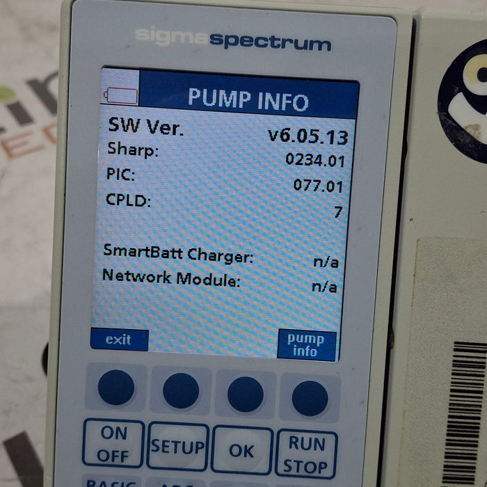 Baxter Baxter Sigma Spectrum 6.05.13 without Battery Infusion Pump Infusion Pump reLink Medical