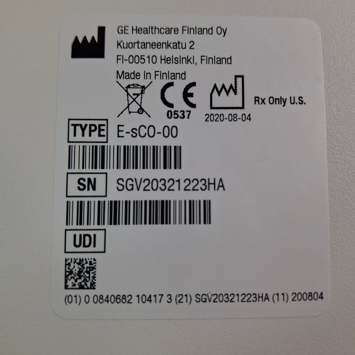 GE Healthcare E-sCO-00 Respiratory Module