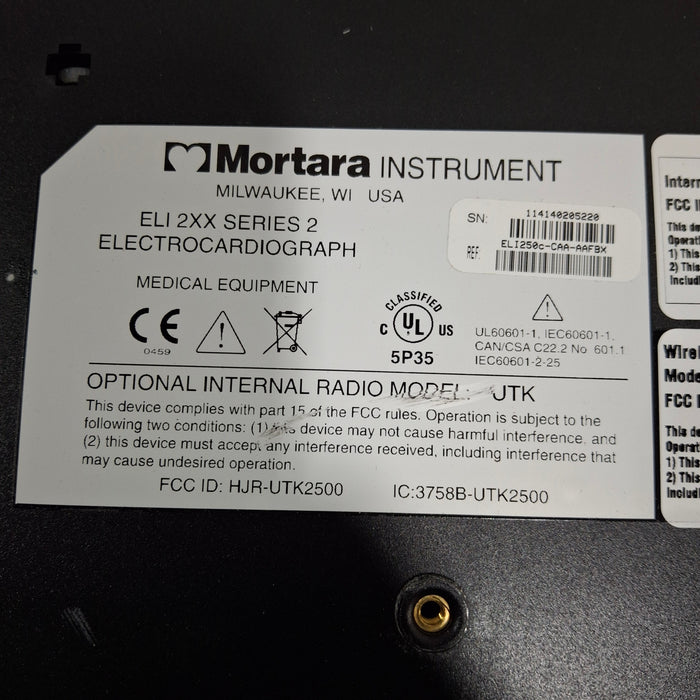 Mortara Mortara Eli 250c ECG Cardiology reLink Medical