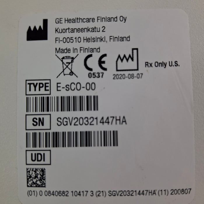 GE Healthcare E-sCO-00 Respiratory Module