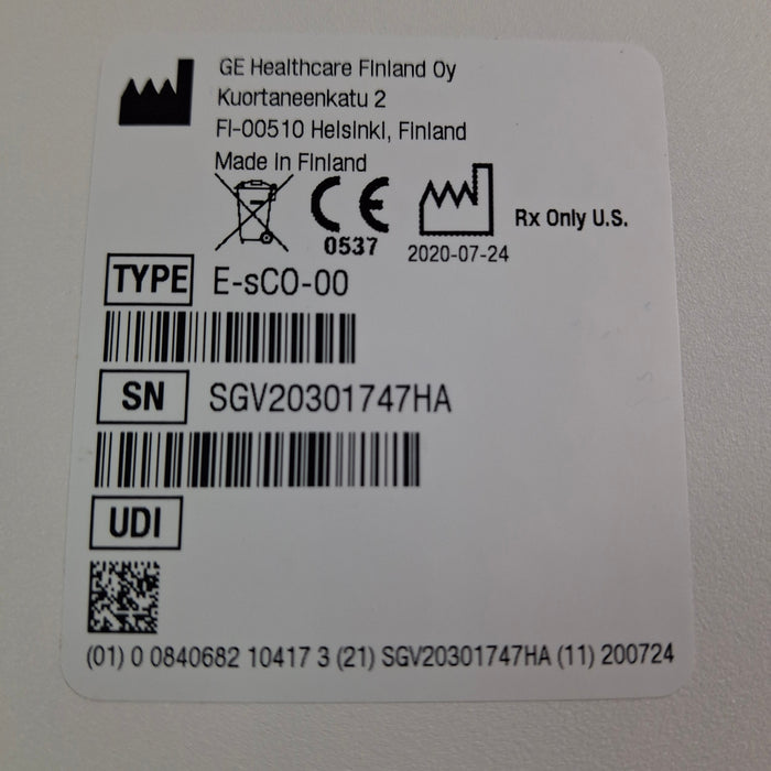 GE Healthcare E-sCO-00 Respiratory Module