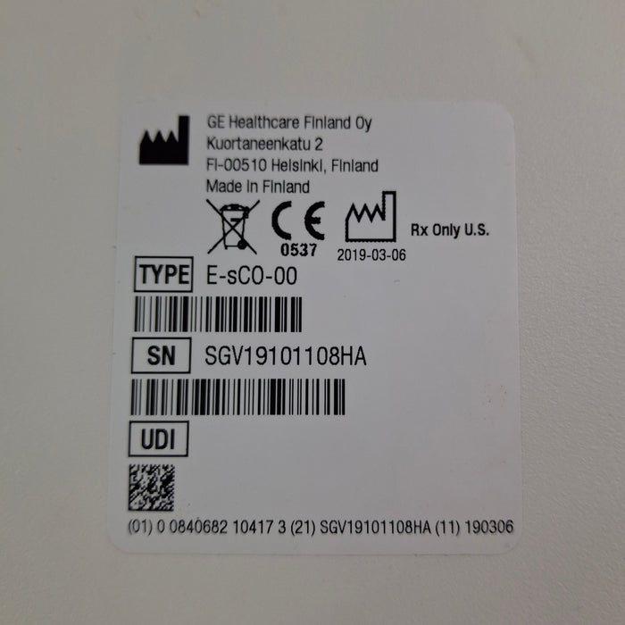 GE Healthcare E-sCO-00 Respiratory Module