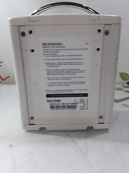 Fisher & Paykel Fisher & Paykel Neopuff Infant T-Piece Resuscitator Infant Warmers and Incubators reLink Medical