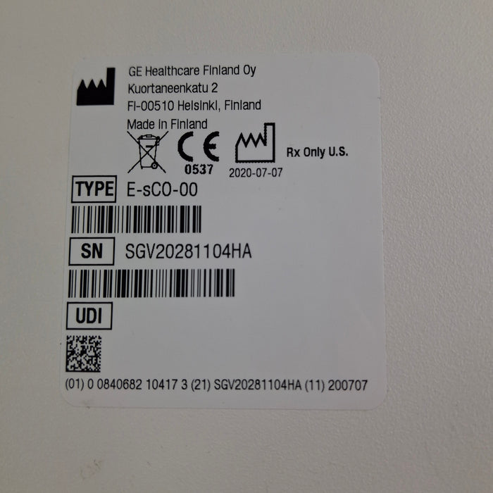 GE Healthcare GE Healthcare E-sCO-00 Respiratory Module Patient Monitors reLink Medical