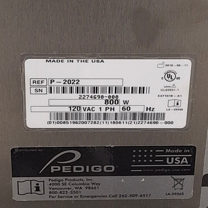 Pedigo Products, Inc. Pedigo Products, Inc. P-2022 Blanket Warmer Medical Furniture reLink Medical