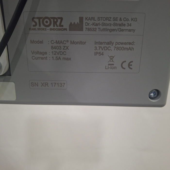 Karl Storz Karl Storz 8403 ZX C-MAC Monitor Rigid Endoscopy reLink Medical