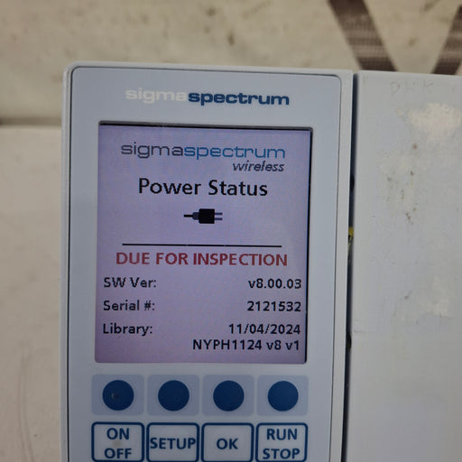 Baxter Baxter Sigma Spectrum 8.00.03 w/o Battery Infusion Pump Infusion Pump reLink Medical