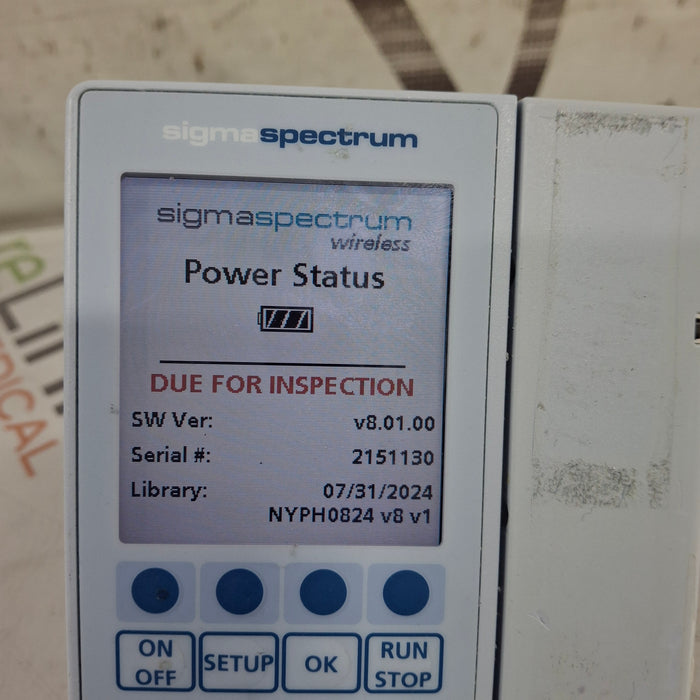 Baxter Baxter Sigma Spectrum 8.01.00 w/o Battery Infusion Pump Infusion Pump reLink Medical