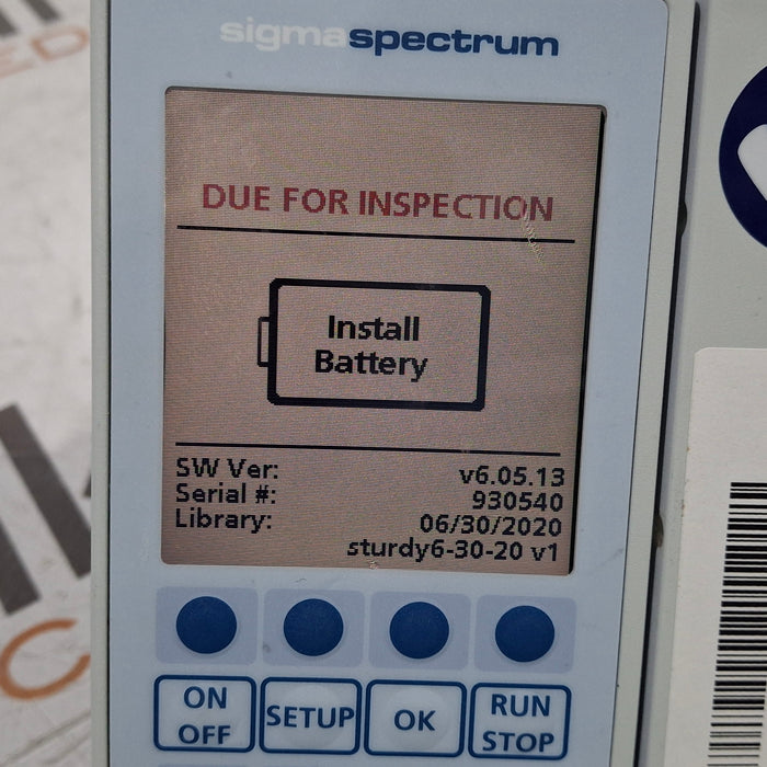 Baxter Baxter Sigma Spectrum 6.05.13 without Battery Infusion Pump Infusion Pump reLink Medical