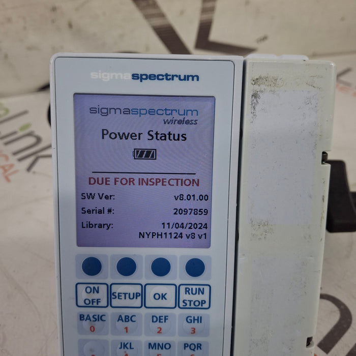 Baxter Sigma Spectrum 8.01.00 w/o Battery Infusion Pump