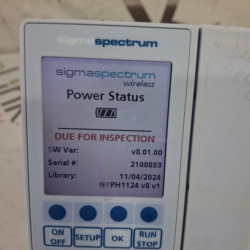 Baxter Baxter Sigma Spectrum 8.01.00 w/o Battery Infusion Pump Infusion Pump reLink Medical