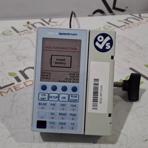 Baxter Baxter Sigma Spectrum 6.05.13 without Battery Infusion Pump Infusion Pump reLink Medical