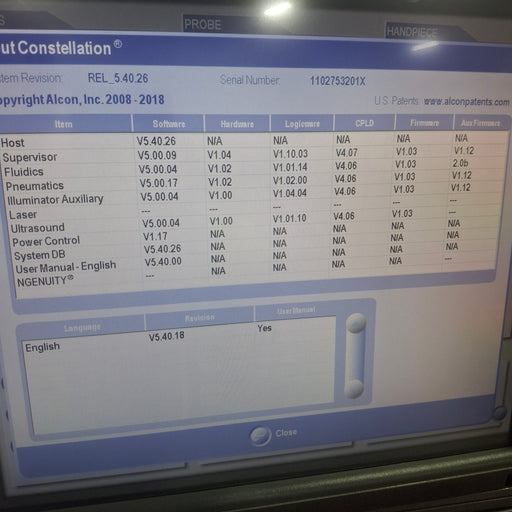 Alcon Laboratories Inc Alcon Laboratories Inc Constellation Phacoemulsifier Ophthalmology reLink Medical