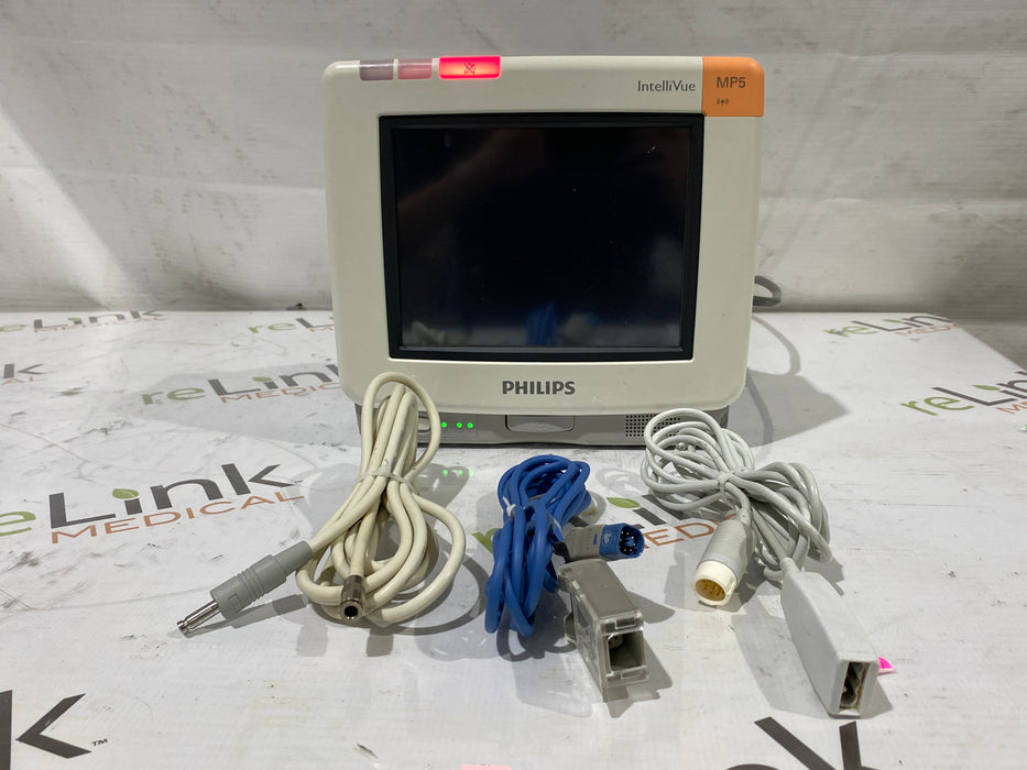 Philips Philips IntelliVue MP5 Fast SpO2, 12XL ECG, NIBP, IBP, Temp, CO2 Patient Monitor Patient Monitors reLink Medical