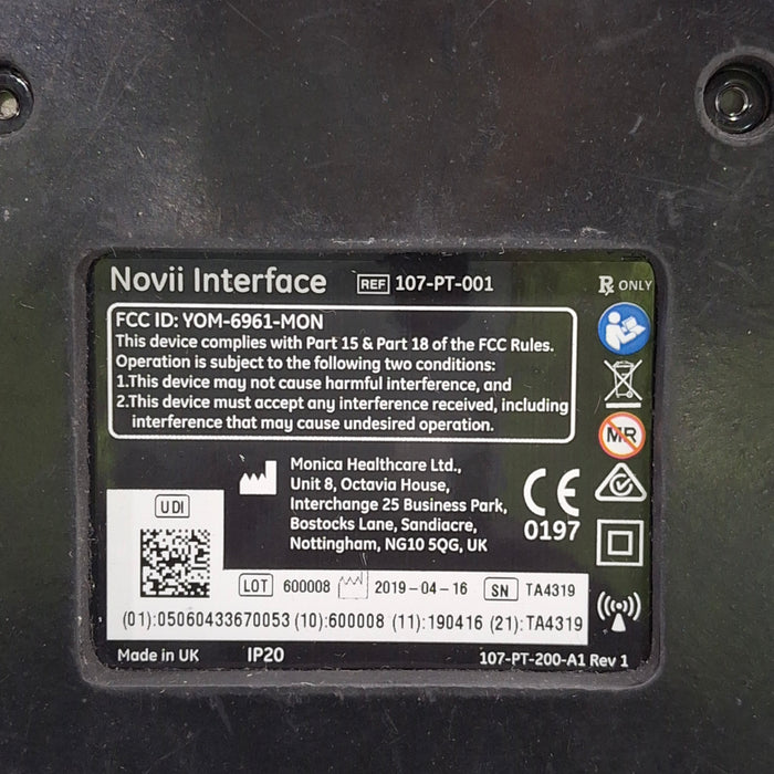Monica Healthcare Limited Monica Healthcare Limited 107-PT-001 Fetal Monitor Patient Monitors reLink Medical