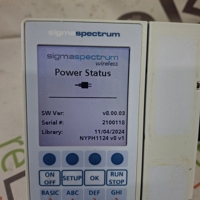 Baxter Baxter Sigma Spectrum 8.00.03 w/o Battery Infusion Pump Infusion Pump reLink Medical