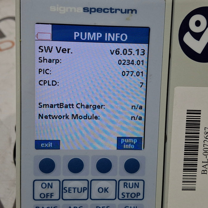 Baxter Baxter Sigma Spectrum 6.05.13 without Battery Infusion Pump Infusion Pump reLink Medical