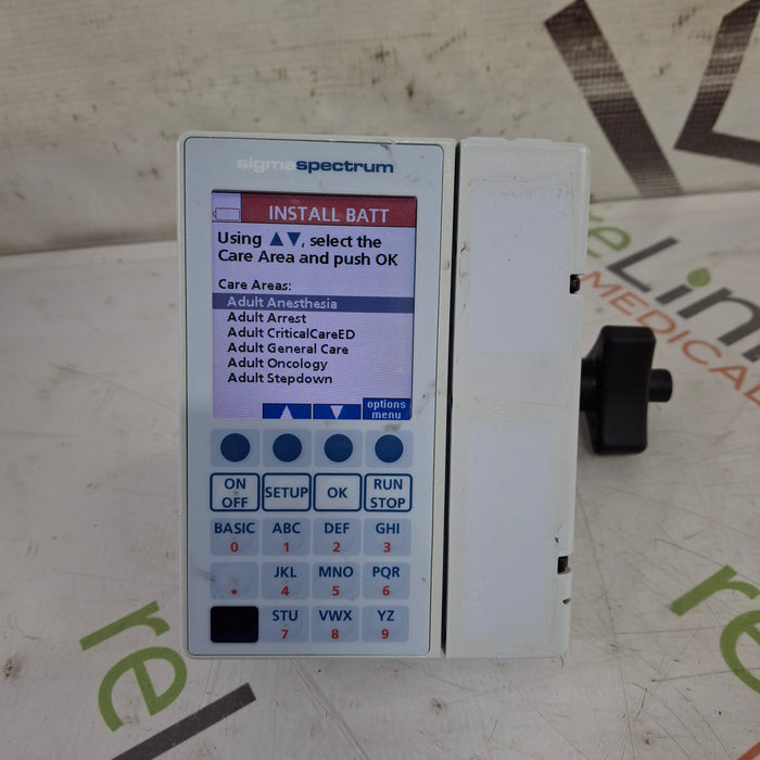 Baxter Baxter Sigma Spectrum 8.01.00 w/o Battery Infusion Pump Infusion Pump reLink Medical