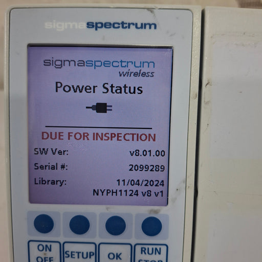 Baxter Baxter Sigma Spectrum 8.01.00 w/o Battery Infusion Pump Infusion Pump reLink Medical