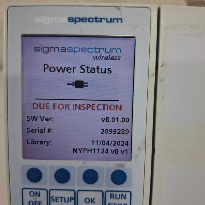 Baxter Baxter Sigma Spectrum 8.01.00 w/o Battery Infusion Pump Infusion Pump reLink Medical