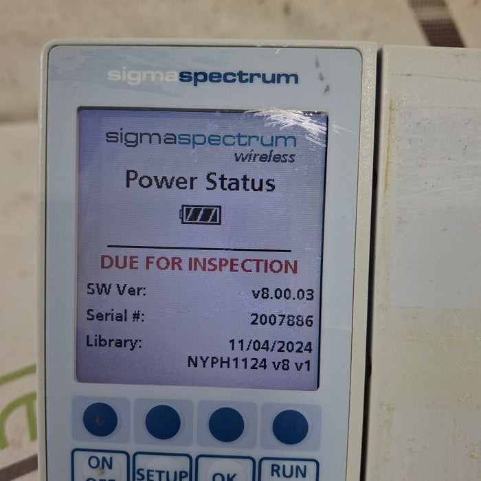 Baxter Sigma Spectrum 8.00.03 w/o Battery Infusion Pump
