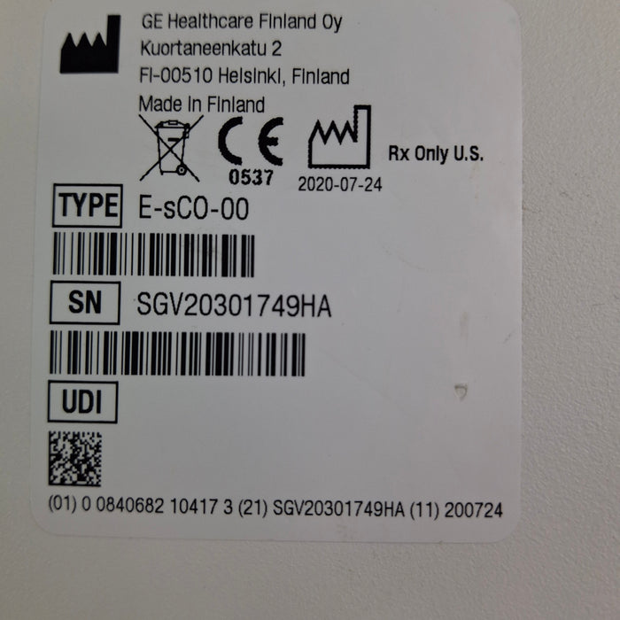 GE Healthcare GE Healthcare E-sCO-00 Respiratory Module Patient Monitors reLink Medical