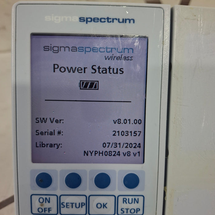 Baxter Sigma Spectrum 8.01.00 w/o Battery Infusion Pump