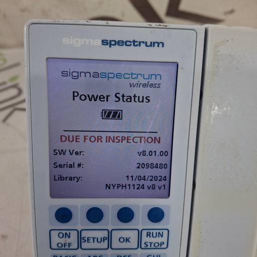 Baxter Baxter Sigma Spectrum 8.01.00 w/o Battery Infusion Pump Infusion Pump reLink Medical
