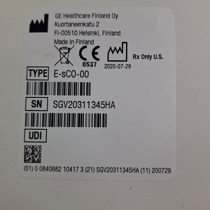 GE Healthcare E-sCO-00 Respiratory Module