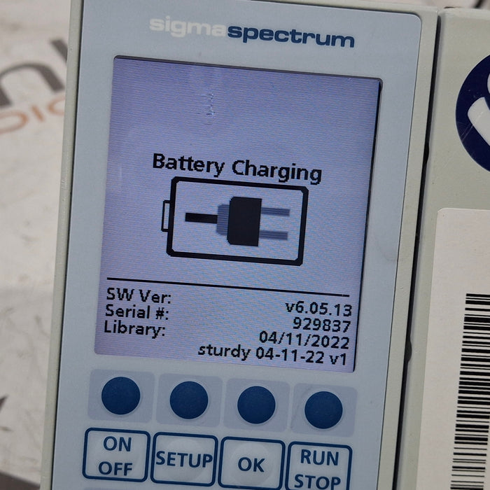 Baxter Sigma Spectrum 6.05.13 without Battery Infusion Pump