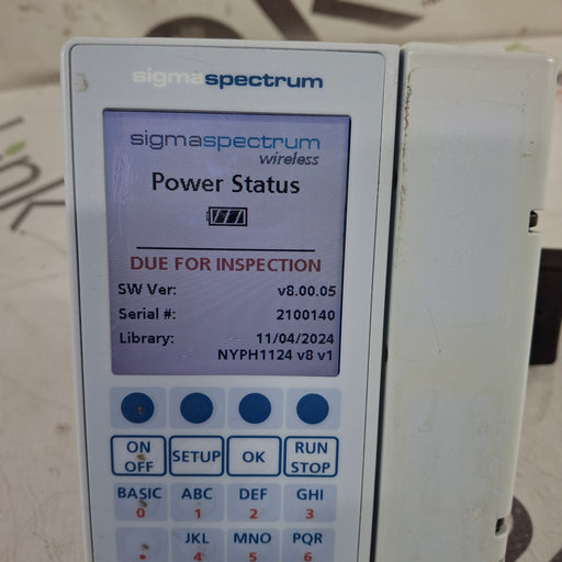 Baxter Baxter Sigma Spectrum 8.00.05 w/o Battery Infusion Pump Infusion Pump reLink Medical