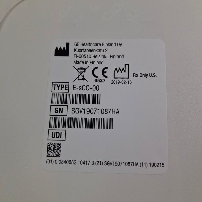 GE Healthcare GE Healthcare E-sCO-00 Respiratory Module Patient Monitors reLink Medical