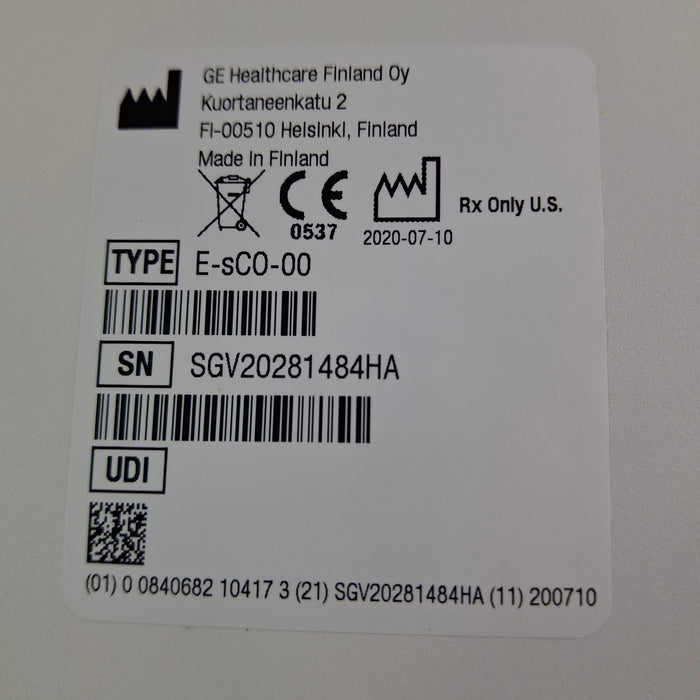 GE Healthcare E-sCO-00 Respiratory Module