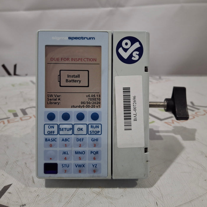 Baxter Baxter Sigma Spectrum 6.05.13 without Battery Infusion Pump Infusion Pump reLink Medical
