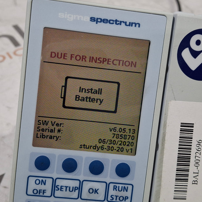 Baxter Baxter Sigma Spectrum 6.05.13 without Battery Infusion Pump Infusion Pump reLink Medical