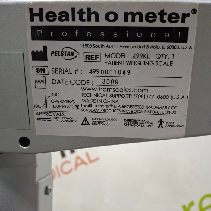 Health O Meter 499KL Medical Scale