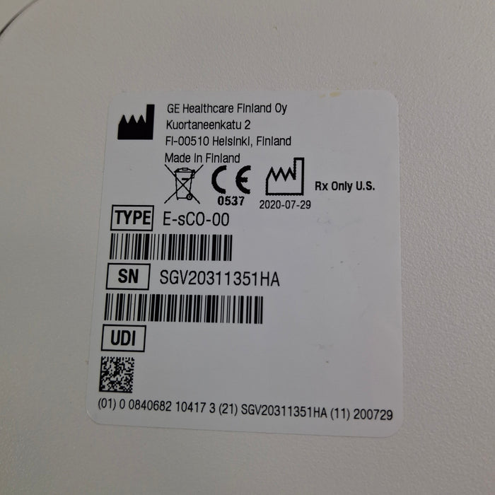 GE Healthcare GE Healthcare E-sCO-00 Respiratory Module Patient Monitors reLink Medical