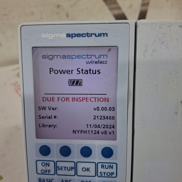 Baxter Baxter Sigma Spectrum 8.00.03 w/o Battery Infusion Pump Infusion Pump reLink Online