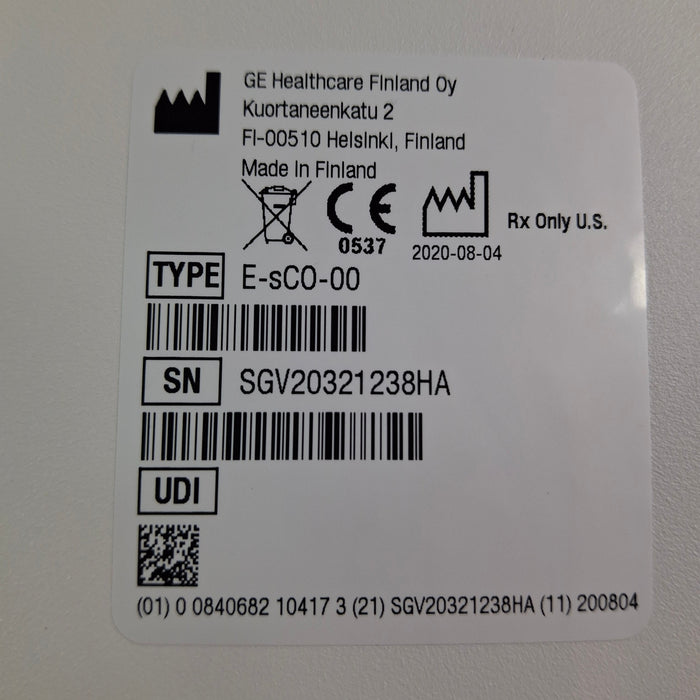 GE Healthcare E-sCO-00 Respiratory Module