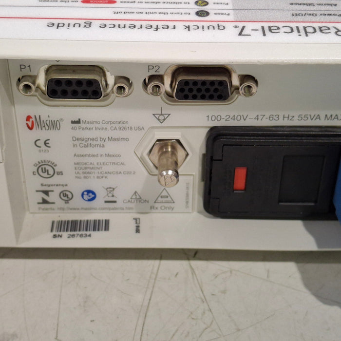 Masimo Masimo Radical 7 Pulse Oximeter w/ Base Patient Monitors reLink Medical