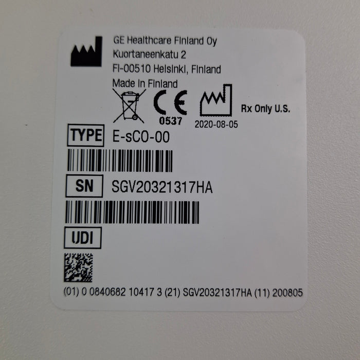 GE Healthcare GE Healthcare E-sCO-00 Respiratory Module Patient Monitors reLink Medical
