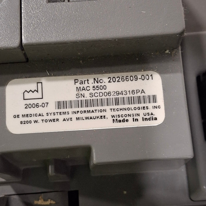 GE Healthcare GE Healthcare MAC 5500 ECG without CAM Module Cardiology reLink Medical