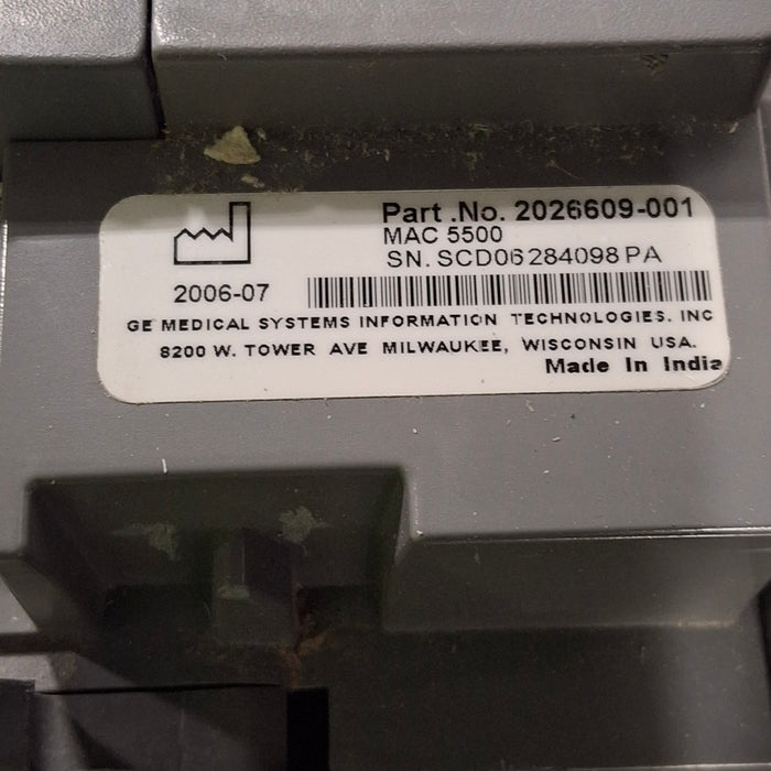 GE Healthcare GE Healthcare MAC 5500 ECG without CAM Module Cardiology reLink Medical